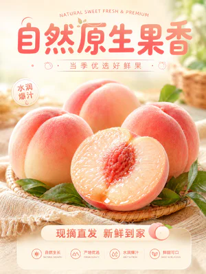 清甜蜜心水蜜桃