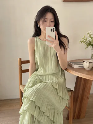 优雅清新连衣裙
